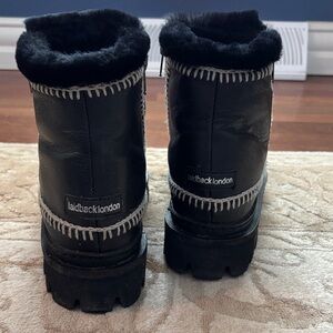 Laidback London Black Winter Boots